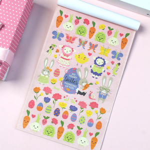 Libro de Pegatinas de Conejito de Pascua de 352 Piezas, Pegatinas Bonitas de Conejos, Zanahorias y Flores para Manualidades Infantiles, Scrapbooking y Decoración de Pascua - Product Image 4