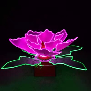 Luz LED Dinámica con Forma de Flor de Peonía, IP65 Impermeable, Decoración Floral para Exteriores, Paisajismo y Festivales - Product Image 5