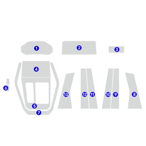 <span class=keywords><strong>Film</strong></span> Transparent Tpu pour Chery Tiggo 7 Pro autocollant intérieur de voiture Console centrale Air Gear Navigation tableau de bord porte fenêtre panneau - Product Image 1