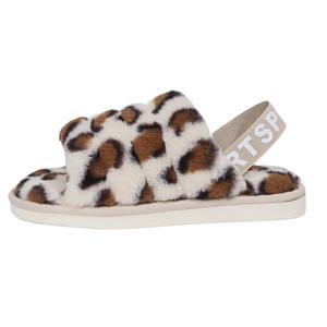 Women's Shoes Female Fur Winter Slippers Fashion Elastic Strap Thick Bottom Fluffy <b>Slides</b> Slipper - Product Image 4