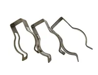 Clip en acier inoxydable pour tube fluorescent LED en forme de U, clip de maintien à double ressort