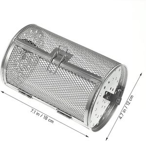 Cesta de Acero Inoxidable para Asar en Horno, Tambor para Asar Frutos Secos, Legumbres y Cacahuetes, la Más Vendida - Product Image 6