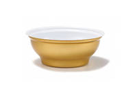 Bol en aluminium DK multi-tailles 110/220/300 ml avec surface anodisée argentée/dorée et couvercle à vis pour soupes, congee et emballage en conserve