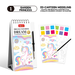 Calendrier de coloriage alimentaire et aquatique Princesse pour tout-petits – Activité de peinture sans désordre sur papier artistique – Cadeau d'activités artistiques et créatives pour enfants de 4 à 8 ans - Product Image 6