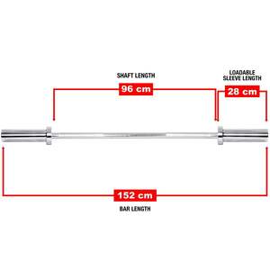 ONESTARSPORTS 1.2m 1.5m 1.8m 2 m 2.2 m barra curva a leva cromata 20Kg - Product Image 3