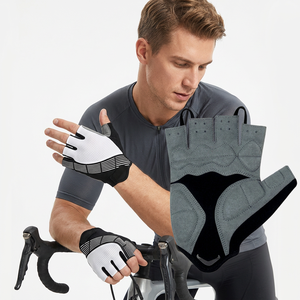 Hot-Selling Men's Half-Finger Cycling Gloves Unique Leather Mountain Bike Gloves for Gym Fishing Sports Riding Customizable - Product Image 1