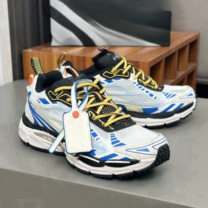 2026 New Premium Silver Grey Chunky Sneakers Mesh Panel Retro Techwear Thick Sole Casual <b>Trainers</b> - Product Image 4