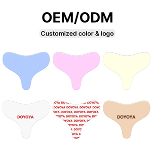 Patchs anti-rides réutilisables en silicone en forme de T pour la poitrine, non absorbants, avec logo personnalisé - Product Image 3