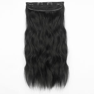 Extensiones de Cabello Pre-Adheridas con Hilo Invisible, Estilo Europeo Americano, Onduladas y Largas, Ajustables, para Mujer - Product Image 1