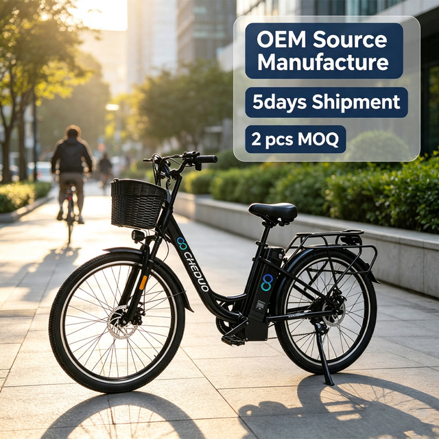 Factory Directly Sale Cheap 24 26 Inch commuter Electric bicycle With Aluminum Frame Basket Vintage Bici Eléctrica for Urban Use