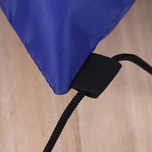 ColorBlocked Polyester Drawstring Bag <b>for</b> Fitness Gear with Mesh Design and Customized Advertisement Printing - Product Image 3