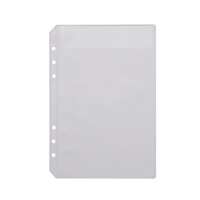 Classeur budgétaire A4, A5, A6, A7, pochette transparente avec fermeture à glissière et 6 anneaux, pochette de remplissage en plastique PVC