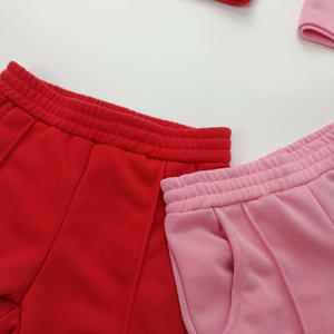 Vêtements pour filles, vente en gros 2022, ensembles deux pièces à manches courtes, couleur unie, vêtements pour enfants printemps, boutique de vêtements pour bébés - Product Image 5