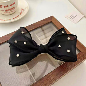 <span class=keywords><strong>Barrette</strong></span> pour femmes fille strass cristal perle grande pince à cheveux épingle à cheveux nœud géométrique fleur tête accessoires vente en gros - Product Image 4