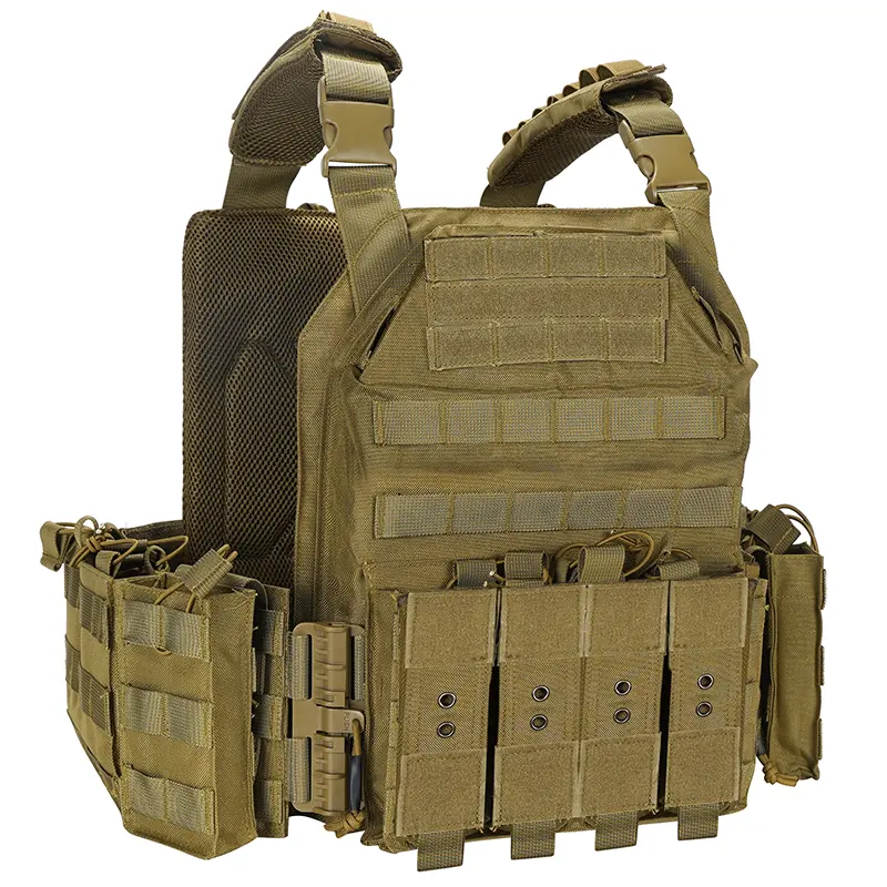 Gilet tattico per armatura mimetico da caccia in camuffamento per giubbotto antiproiettile protettivo con custodia per caricatori