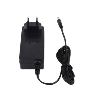 Adaptador de corriente CC de 12V, 5a, 60W, 65W, enchufe europeo, cargador tipo de montaje en pared