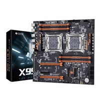 Carte mère HUANANZHI X99-8D4 double processeur, mémoire DDR4, E-ATX, LGA 2011-3, pour PC de bureau de jeu
