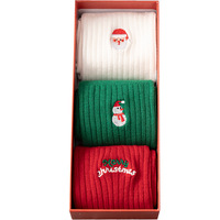 Chaussettes tricotées respirantes antidérapantes pour femmes, en coton confortable et amusant, nouvelle collection hiver, Noël, haute qualité