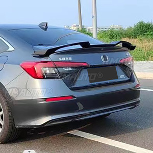 Civic Rear Trunk Spoiler Glossy <b>Black</b> TR Style Car Rear Spoiler Rear Trunk <b>Wing</b> for Honda Civic 11th Gen 2022 Car Accessories - Product Image 4