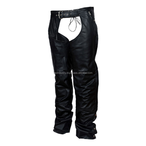 Custom Design Comfortable Western Full Chaps High Quality Genuine Leather Elasticated Horse Riding Chaps Men Custom Made Sizes - Product Image 3
