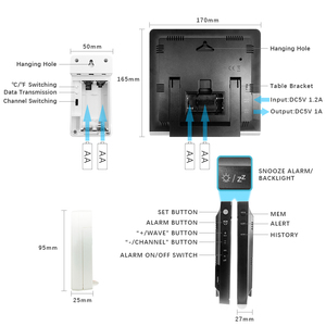 Estación Meteorológica Digital de Mesa para el Hogar, Barómetro, Higrómetro, Pronóstico Automático, Estación Meteorológica Inalámbrica - Product Image 2
