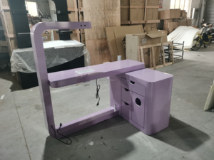 <span class=keywords><strong>Manucure</strong></span> professionnelle moderne blanche en forme de <span class=keywords><strong>L</strong></span>, couleur violet - Product Image 5