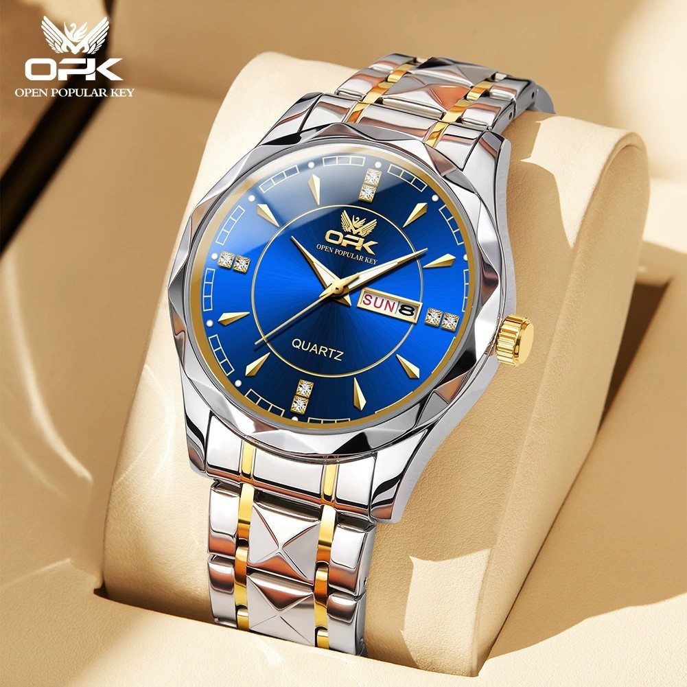 OPK 8151 Quartz Men's Watches - Business Classic Dual Calendar