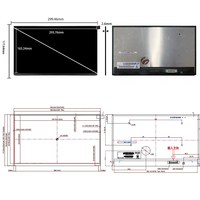 Layar LCD FHD BOE 13,3 inci DV133FHM-NN0 Panel Kontrol Sentuh Mesin Industri Modul LCD 13,3 Inci