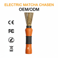 Mélangeur électrique à matcha OEM, agitateur haute vitesse, logo personnalisé pour coffret cadeau de thé et commerce de thé