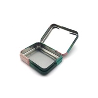 Boîte métallique rectangulaire personnalisée imprimée, conteneur de stockage de tampons, boîte en étain pour serviettes hygiéniques