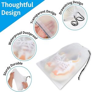 Venta Directa de Fábrica OEM, Precio al por Mayor, Marca VANTUR, Calcetines Ecológicos Reutilizables con Cordón, Material CPE, Calcetines Personalizados de Seda - Product Image 2