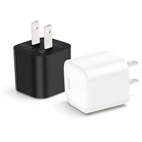 Cargador Portátil HNT 12W Mini 5V 2A 2.4A PD Tipo C con Enchufe Estadounidense, Certificado por la FCC para Teléfonos Inteligentes