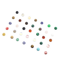 4mm Agaat Kristal Edelsteen Halfronde Cabochon Kralen DIY Sieraden Maken Accessoires