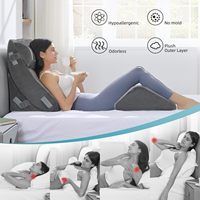 Ensemble de 4 coussins orthopédiques en forme de coin pour dormir, coussin de coin multi-usages en mousse à mémoire de forme pour la chirurgie, avec parties du corps en mousse à mémoire de forme