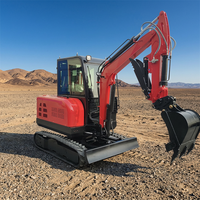 Excavator Mini Crawler 3 Ton Dengan Quick Coupler, Bucket Breaker, Auger, Mesin Diesel Hidrolik Euro 5 EPA, Mini Bagger