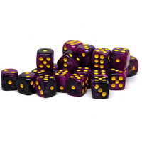 Lot de dés carrés multicolores en acrylique, bords arrondis, D6 standard 12mm, 10 pièces, pour jeux de table DND, enseignement des mathématiques, fêtes