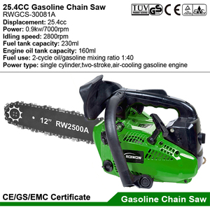 2500 25.4CC gaz puissance essence Mini tronçonneuses à main jardin arbre <span class=keywords><strong>bois</strong></span> coupe scie outils maison Portable essence scie à chaîne Machine - Product Image 3