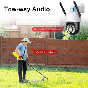 JideTech 8MP 5X Zoom ottico IP telecamera di sicurezza esterna WIFI a due vie Audio di rilevamento umanoide suono allarme 40M IR distanza - Product Image 4