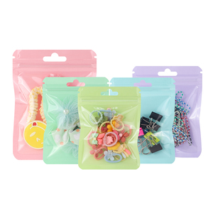 Bolsa de Plástico Transparente de Colores con Cierre Zip, Bonito Sachet de Material de Embalaje, Bolsas Ziplock Resellables - Product Image 3