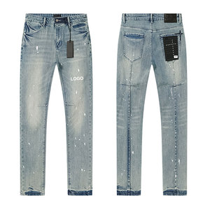 <span class=keywords><strong>Jeans</strong></span> <span class=keywords><strong>Skinny</strong></span> da <span class=keywords><strong>Uomo</strong></span> TOP RT, Design alla Moda, Denim Stonewashed con Decorazioni a Strappi - Product Image 6