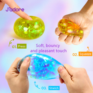 Jadore Aurora <b>Ball</b> Squishy, Soft Elastic Slow Rising Sensory Stress Relief <b>Squeeze</b> Fidget Toy for Kids and Adults - Product Image 2