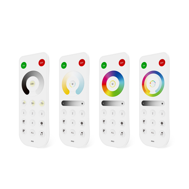 Grace 2.4G RF Handheld Touch 4-zone Remote Controller 30m Range Supports SP63XE SP53XE Series RGB/RGBW Lighting 3-Year Warranty