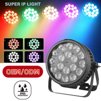 Projecteur LED Wash Par RGBW IP65 18x15W DMX RDM à lentilles multiples pour éclairage extérieur de scène et événements