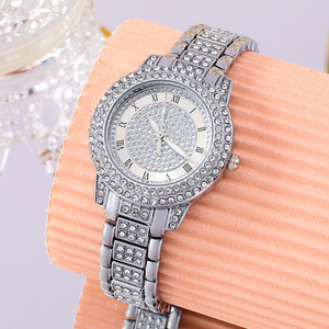 Commercio all'ingrosso di lusso da donna orologio al quarzo completo diamante bracciale <span class=keywords><strong>romano</strong></span> numero Casual da donna orologi da polso orologio da polso Set di gioielli per le donne - Product Image 6