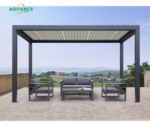 Advance DIY Installation Pergola en aluminium pour l'extérieur avec rideaux latéraux et système LED en option - Product Image 3