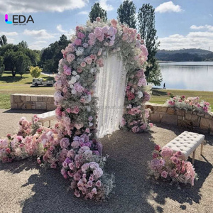 Arco Floral <span class=keywords><strong>para</strong></span> Bodas en Interiores y Exteriores LEDA, Fondo <span class=keywords><strong>para</strong></span> Boda, Arco de <span class=keywords><strong>Flores</strong></span> Rosa de Doble Cara, Decoración con Camino de <span class=keywords><strong>Flores</strong></span> - Product Image 6