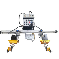 Robot de soldadura automática de doble pistola oscilante, Tractor, imanes permanentes de haz de caja, soldadura de costura de tracción en las cuatro ruedas