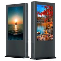 Équipement d'affichage numérique pour kiosque publicitaire, écran TV, kiosque extérieur 55 pouces, lecteur multimédia totem, écran tactile, écran LCD extérieur