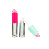 Tube de brillant à lèvres DIY vide en ABS avec capuchon en forme de fraise, emballage cosmétique transparent personnalisable, marque YanXing