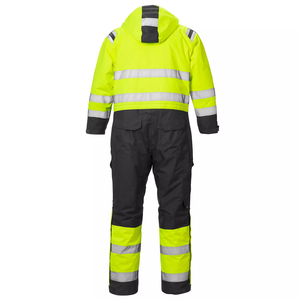 Hot Sale Orange / Black One Piece Hi Vis Freezer High Visibility <strong>Waterproof</strong> Quilted Winter Insulated <strong>Boiler</strong> <strong>Suit</strong> - Product Image 4